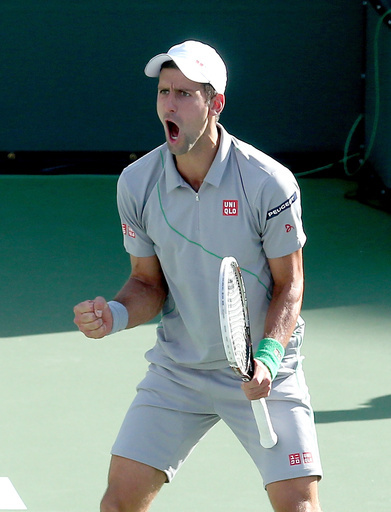 ジョコビッチがフェデラーとの決勝へ、BNPパリバ・オープン