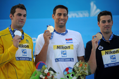 カビッチ 50メートルバタフライで優勝、世界水泳