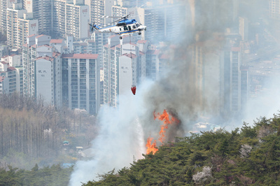 韓国各地で山火事、首都ソウルでも120世帯避難