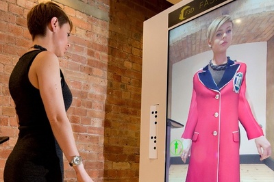 着替え要らずのバーチャル試着、ロンドン