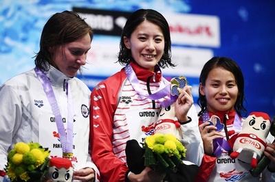 大橋が女子400m個人メドレーで金、清水銅 パンパシ水泳