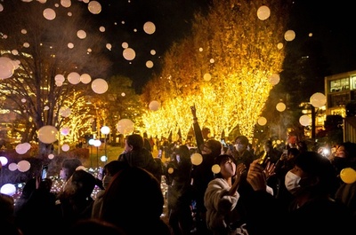 イルミネーションでクリスマス気分 六本木