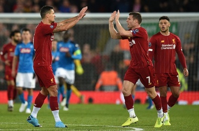 リバプールはナポリとドロー、16強入りへザルツと最終節 欧州CL