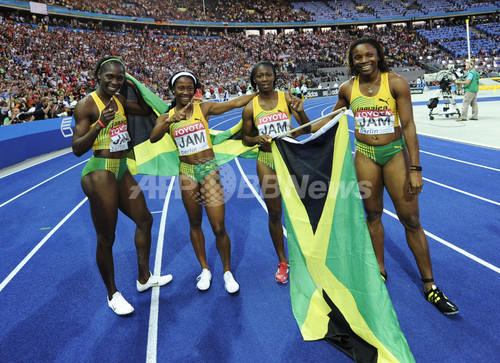 ジャマイカ 女子4 100メートルリレーを制す 世界陸上ベルリン大会 写真15枚 ファッション ニュースならmode Press Powered By Afpbb News