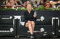 ルーマニア・クルジュナポカで行われたイベントで、エキシビションマッチに臨む元女子テニスのシュテフィ・グラフ氏（2024年6月15日撮影）。(c)Simion Sebastian Tataru / AFP