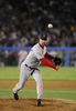 5回を5安打1失点に抑えたレッドソックスの先発ティム・ウェイクフィールド（%%Tim Wakefield%%）。(c)AFP/Getty Images/Lisa Blumenfeld
