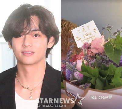 BTSのV、デビュー10周年の喜びの余韻を共有