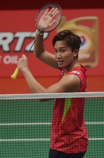 初戦突破の桃田、目標は「優勝」 世界バドミントン選手権