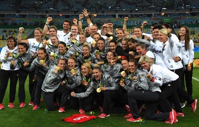 ドイツ、スウェーデン下し初の金メダル サッカー女子