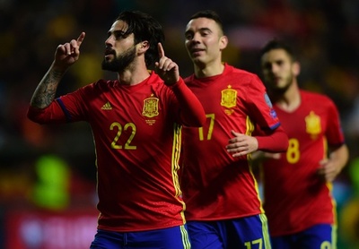 スペインが首位キープ、得失点差でイタリアを上回る W杯欧州予選