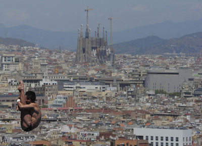 中国の邱波が10メートル高飛び込み制す、第15回世界水泳