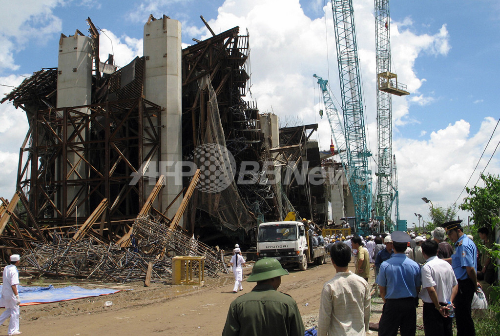 日本のODAで建設中のベトナムの橋崩落、200人以上死傷