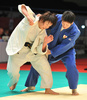 柔道、グランドスラム東京大会（Grand Slam Tokyo 2012）は2日、最終日の男女5階級が行われ、日本勢は3階級を制覇した。

女子78キロ級決勝で緒方亜香里（Akari Ogata、左）と対戦する佐藤瑠香（Ruika Sato、2012年12月2日撮影）。(c)AFP/KAZUHIRO NOGI