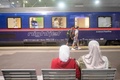 オーストリア・ウィーン中央駅で、ベネチア、チューリヒ行きの寝台車（2023年7月25日撮影）。(c)Alex HALADA / AFP
