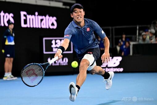 錦織が全豪OP初戦突破 予選勝者にフルセット逆転勝ち 写真11枚