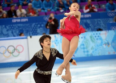 高橋/木原組、フィギュア団体戦・ペアSPで8位 ソチ五輪 写真20枚 国際