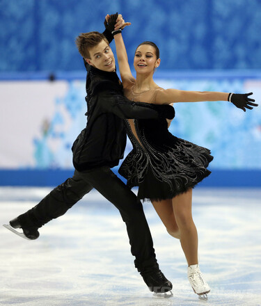 フィギュア団体戦・アイスダンスFDで3位のイリニフ/カツァラポフ組