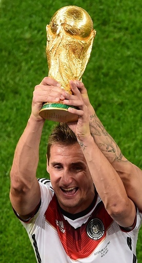 W杯最多得点記録のクローゼが現役引退、ドイツ代表のコーチに