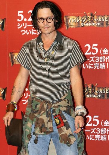 ジョニー・デップ 都内で『パイレーツ・オブ・カリビアン／ワールドエンド』をPR