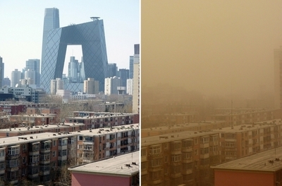 全てを覆う黄色い砂 Uaeなど湾岸諸国で砂嵐 写真4枚 国際ニュース Afpbb News