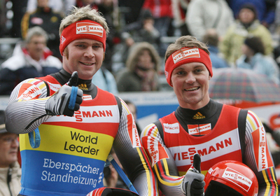 ＜リュージュ 06-07W杯・第5戦＞ライトナー／レッシュ組 男子・二人乗りで優勝し今季3勝目を挙げる - ドイツ