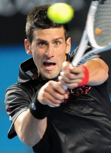 ジョコビッチ初戦突破、全豪オープンテニス