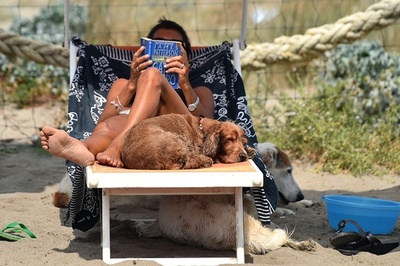 飼い犬たちと海で遊べるバウビーチ、イタリア