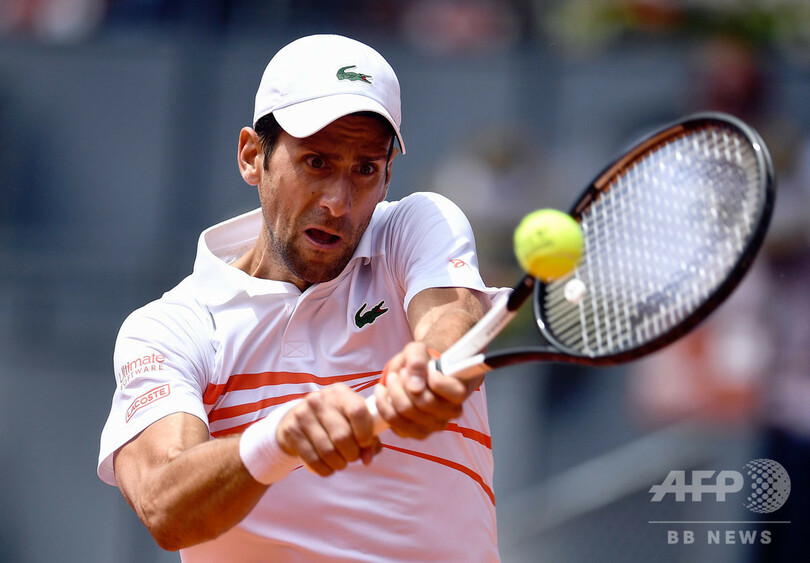 ジョコビッチ快勝で初戦突破、3度目Vへ好発進 マドリードOP