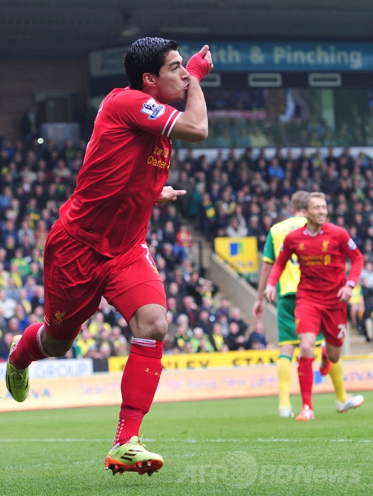 スアレスがリーグ30点の大台到達 プレミア記録更新も視野に 写真1枚 国際ニュース Afpbb News