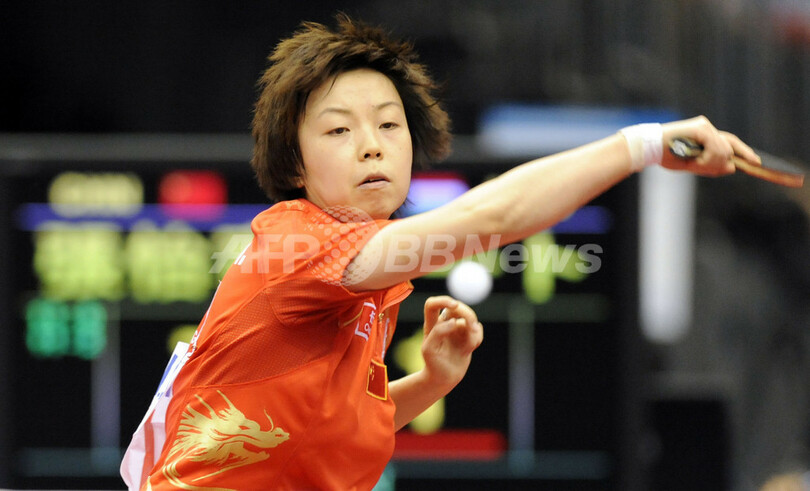 張怡寧 準々決勝進出を決める、世界卓球