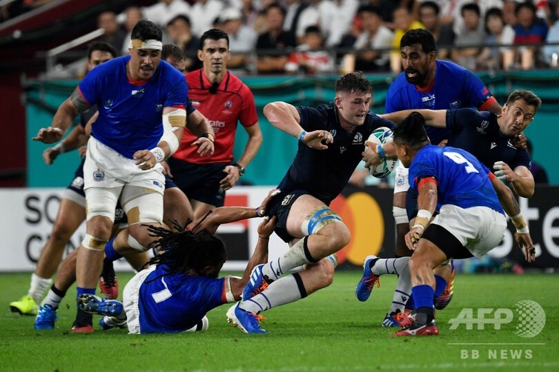 スコットランドがサモアに快勝、ボーナス獲得でW杯8強に望みつなぐ
