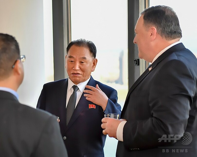 北朝鮮高官が米国入り、ポンペオ氏と夕食会 首脳会談めぐり協議