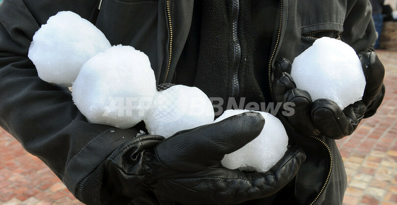 涼しそう、オーストラリアで雪合戦イベント