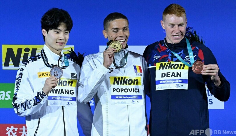 男子100ｍ背泳ぎで世界新、レデッキーは圧勝 世界水泳