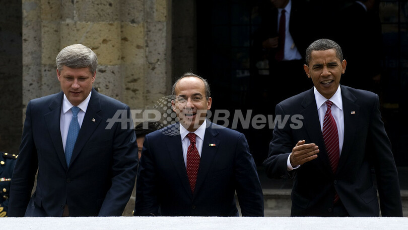 北米3か国首脳会談が閉幕、麻薬・新型インフル対策で一致