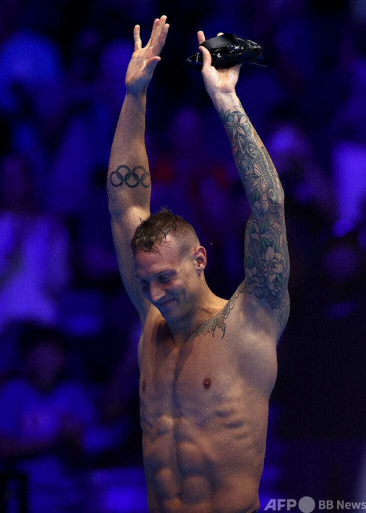 ドレッセル、100自由形の五輪連覇絶望 パリ代表入り逃す