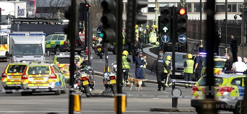 英国会近くで襲撃、3人死亡30人負傷 「イスラム主義者のテロ」か
