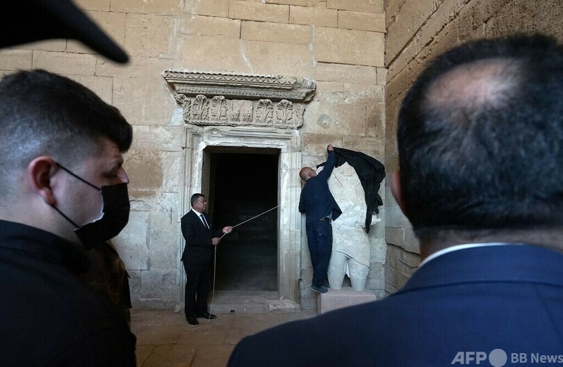 IS破壊した彫刻復元 イラクの古代都市ハトラ