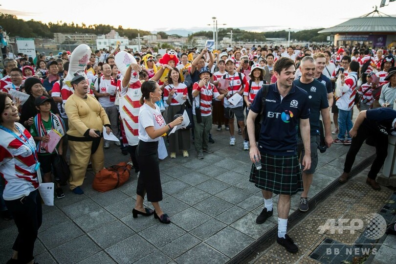 【写真特集】日本がラグビーW杯初の8強、スコットランドに競り勝つ
