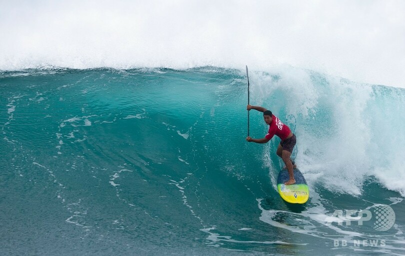 ハワイ・オアフ島でパドルサーフィン大会
