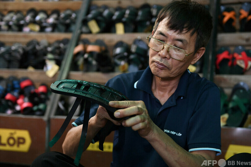 履かれ続けるベトナムのゴム製サンダル、ホー・チ・ミンも愛用