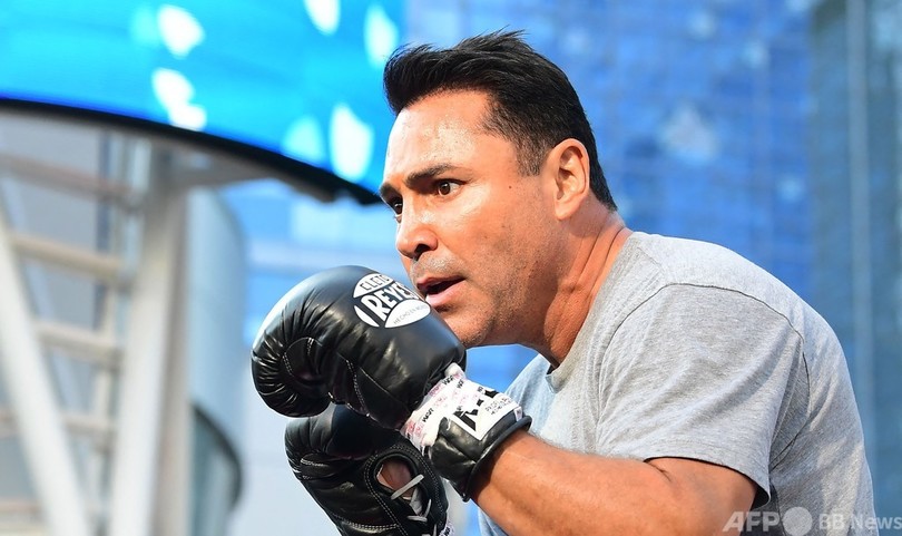 デラホーヤ氏が公開トレーニング 元6階級王者、来月リング復帰