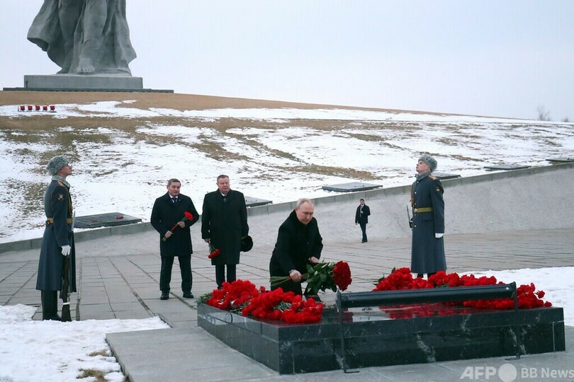 プーチン氏、ウクライナ侵攻を第2次大戦と重ねる 核使用示唆