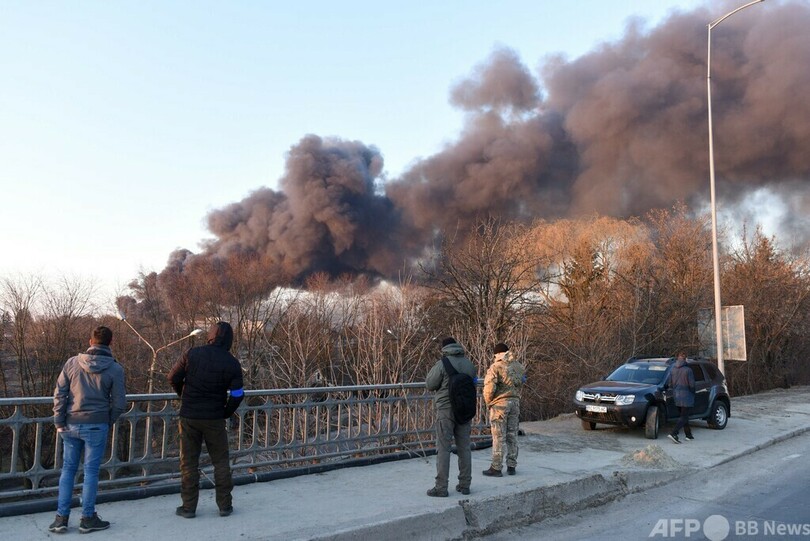 リビウにミサイル攻撃 機体整備工場破壊 市長
