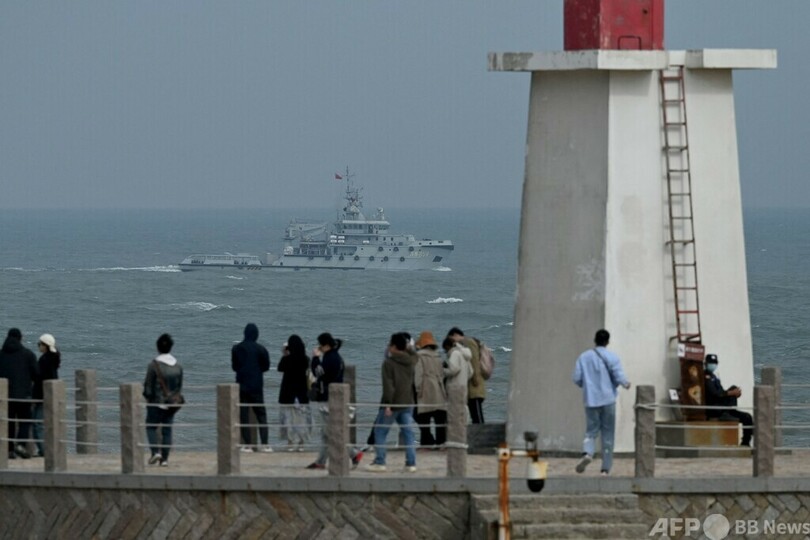 中国、台湾周辺に軍艦など派遣 2日連続