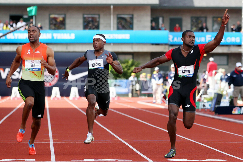 ガトリンとゲイが陸上男子100m五輪米国代表に