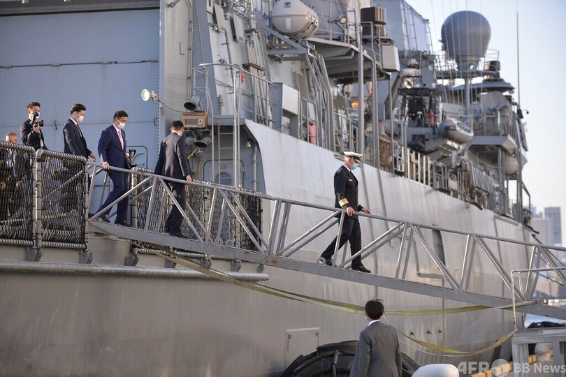 ドイツ海軍のフリゲート艦、東京に寄港