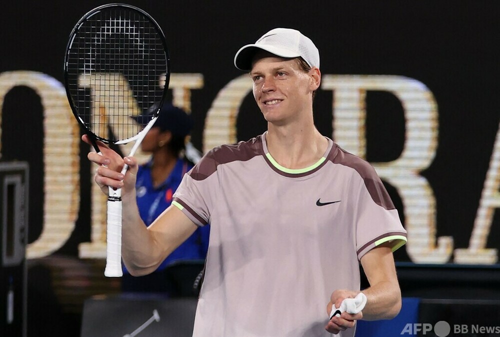 シナーが快勝で3回戦進出 全豪OP 写真5枚 国際ニュース:AFPBB News