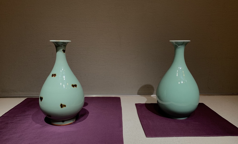 中国人間国宝 毛正聡 竜泉青磁 茶壺 工芸品