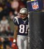 レシーブに失敗し落胆するペイトリオッツのWRランディ・モス（%%Randy Moss%%）。(c)AFP/Getty Images Jim Rogash